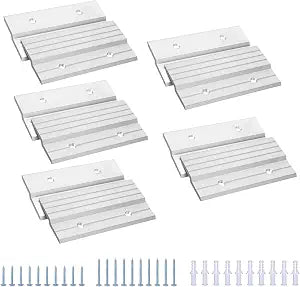 AENTGIU 5 Pairs French Cleat Picture Hanger, 4" Aluminum Z Clips Wall Mount