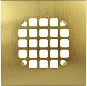 42361 Shower Drain Cover for Oatey 130 Series, 4-1/4" Brushed Gold