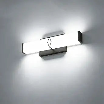 16Inch Modern Black Bathroom Lighting Fixtures Over Mirror 1 Pack