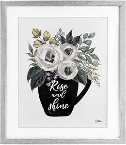 Rise and Shine Floral Morning, 13 x 16 Inch Framed Print Under Glass
