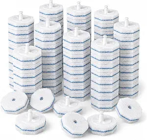100 Pack Toilet Wand Refills Compatible with Clorox, Instant Foam Cleaning, Secure Lock No Slipping, Odor Neutralizing, Easy Snap-On Design