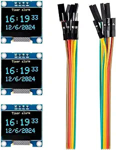 0.96-Inch OLED Display Module, SSD1306, 128x64, I2C