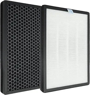 H04 Replacement Filter for HIMOX H04 Air Purifier | 2 Pack H13 HEPA with Activated Carbon Filter 2 in 1 High-efficiency Filtration for Dust Hair Dander and Odor for Pet owners Daily Home Use