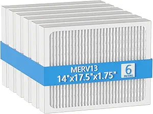 14 x 17.5 x1.75 MERV 13 Replacement Dehumidifier Filter Compatible with Santa Fe Advance90, Advance100, Advance120, Honeywell DR90 & DR120 dehumidifier Models, 6 Pack