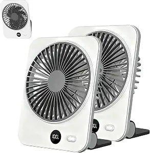 Portable Fan for Travel: Magnetic Small Rechargeable Fan & Cruise Essentials, 5000mAh Battery Operated Fan, Ultra-Thin Mini Desk Travel Fan for Sleeping, Must Have for Carnival Disney Cruise 2026 (2)