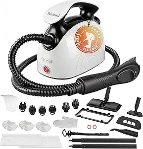 Waitbird 4.5 Bar High Pressure Steam Cleaner for Home, 248F High Temp Handheld Steamer for Cleaning, 21-Piece Accessories Kit, Multi-Purpose Cleaner for Grease, Tile, Grout, Kitchen, Bathroom & Car