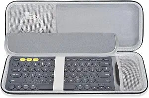 Hard Keyboard Carrying Case Sleeve Cover for Logitech Pebble 2 ComboLogitech Pebble Keys 2 K380s K380 with Pebble Mouse 2 M350s M350 Wireless Mouse Travel Bag Protective Storage Bag