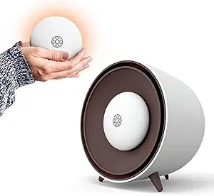 V├rme Portable Space Heater by Nordic Hygge - Small Heating Fan & Space Heater for Desk or Room with Detachable Hand Warmer for Home and Office| Safe Tip Over & Overheat Protection | 6 x 6 x 5", White