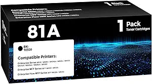 81A CF281A Toner Cartridge Replacement for HP 81A CF281A 81X CF281X Black High Yield Toner Cartridge Work with Enterprise MFP M605 M604 M605dn M604dn M605x M630 M630f M606 Printer Toner Ink (1 Black)