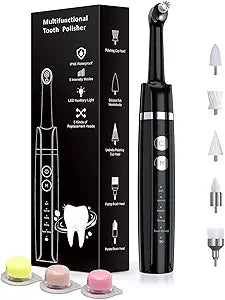 Tooth Polisher, Rechargeable Tooth Whitening Kit for Teeth Cleaning