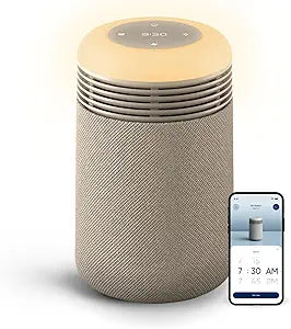 BLUEAIR Air Purifier & Sunrise Alarm Clock for Bedroom, Nursery Γ HEPA, HEPASilentΓ, Wake-Up Light, White Noise & Soothing Sounds for Natural Sleep, USB-C, Mini Restful