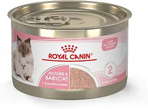 Royal Canin Feline Health Nutrition Mother & Babycat Queen Ultra Soft Mousse in Sauce Cat Food, 5.1 oz (Pack of 24)