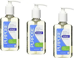 Purpose Gentle Cleansing Wash, Oil-Free, Soap-Free, No Sulfates Added, 6 FL OZ (Pack of 3)