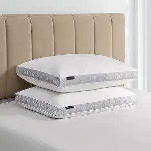 Hotel Grand Bed Pillows King Size Set of 2, 500 Thread Count Cotton Cover, Down Alternative Hotel Pillow Soft for Side, Back, or Stomach Sleepers, Medium Support Hypoallergenic 18x34