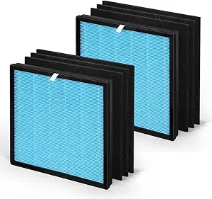 Compatible with Okaysou Apollo 810GT Air Purifier Filter Replacement Γ 2 H13 Grade True HEPA Filters + 6 Pre-Filters, 99.97% Filtration Efficiency, Removes Pet Odors, Smoke and PM2.5.