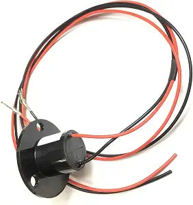 Taidacent 2 Wires 15A 20A 30A 40A 60A Slip Ring Collector Ring Rotary Electrical Contact (10A)