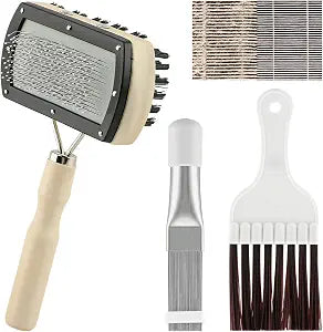 AC Coil Cleaning Brush Set, Air Conditioner Cleaning Kit for AC Unit, 3 Pcs