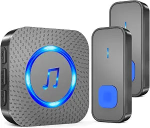 SURFOU Wireless Doorbell 2 Buttons 1 Receiver, 1300ft Range, 55 Chimes
