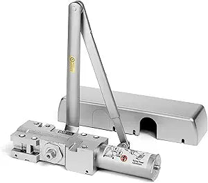 Dynasty Hardware Door Closer, Grade 1 Heavy Duty Commercial Hydraulic Closer, Self-Closing, Adjustable Spring Size 1-6, ADA Compliant, Surface Mount, Sprayed Aluminum, Series 4401