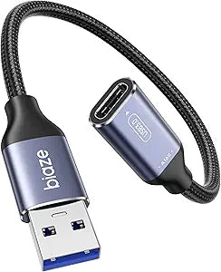 USB C Female to USB Male Adapter, USB to USB C Cable Adapter