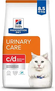 Hill's Prescription Diet c/d Multicare Stress Urinary Care Dry Cat Food, Ocean Fish, 8.5 lb. Bag