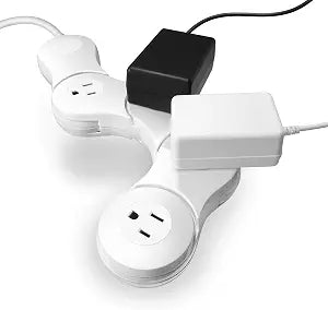 Quirky 4 Outlet Surge Protector Power Strip with On/Off Switch, 125V, White  Protects Electronics from Power Surges and Spikes