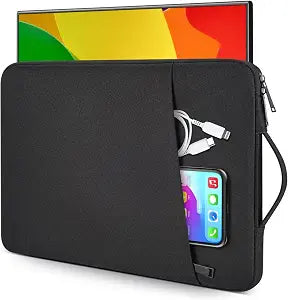 17.3 Inch Portable Monitor Case, Protective Carrying Sleeve for ASUS Bimawen ViewSonic Feiasia CUIUIC Cocopar Kksmart NexiGo Pisichen NIUTO EVICIV 17.3" Portable Monitor Bag, Black