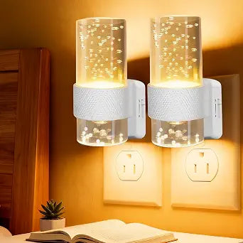 Night Light Plug into Wall 2 Pack(Soft White 3000K)