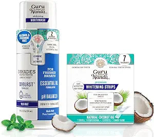 GuruNanda Whitening Wonder Mouthwash & Strips Duo, 1 ct