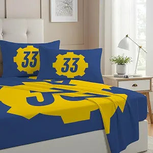 Allenjoy Twin Size Post-Apocalyptic Adventure Fitted Sheet Wasteland Wanderer Bed Flat Sheets Bedding Set Deep Pockets Up to 16" Bedroom Decor with 1 Pillowcase SC00283-009