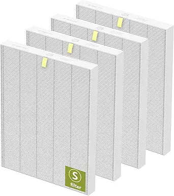 4 Pack C545 True HEPA Replacement Filter S Compatible with Winix C545 Air Purifier, C545 HPEA Filter S Only, Part number 1712-0096-00