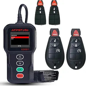 DIY Key Fob Replacement Fits for 2013 2014 2015 2016 2017 Dodge Ram 1500 2500 3500 Keyless Entry Remote Control Replace FCC ID: GQ4-53T with Interchangeable 3 & 4 Button