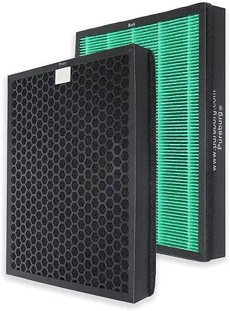 PUREBURG Replacement Filter Compatible with Coway Airmega 300 300S Air Purifier, H13 True HEPA and Activated Carbon MAX2 Multi-Layer Filtration, 2 Piece Pack
