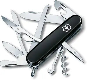 Victorinox Huntsman Swiss Army, 15 Function Pocket Knife, Black