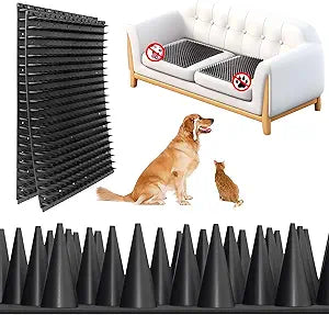 10 Pack Scat Mats for Dogs  Heavy Duty Solid PP Pet Deterrent Mats to Keep Dogs Off Couch & Furniture  Durable for Indoor & Outdoor Use