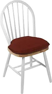 Klear Vu Gripper Omega Non-Slip Windsor Chair Cushions with Skid-Proof Seat Pad for Dining Room, Kitchen, and Office Use, 16x15 Inches, 2 Count (Pack of 1), Flame