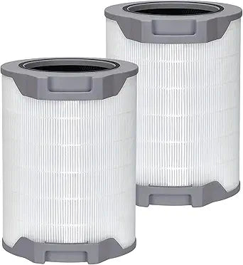 Nispira LV-H134 3-In-1 High Efficiency True HEPA Activated Carbon Premium Filter Replacement for Levoit Air Purifier LV-H134-RF | Remove Smoke, Chemical VOCs | 2 Packs