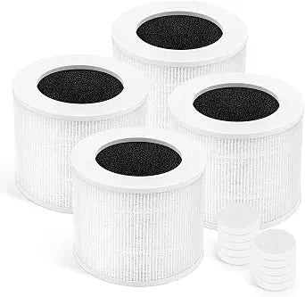 Core Mini Filter Replacement for LEVOIT Core Mini Air Purifier, 4 Pack