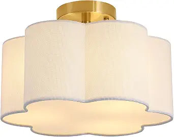 Gold Ceiling Light, 13" 3-Lights for Bedroom Hallway Foyer