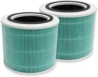 PUREBURG Replacement Filters Compatible with TOPPIN Comfy Air Bridge 2 TPAP003 Air Purifier,2-Pack H13 HEPA 4-Stage Filtration Activated Carbon