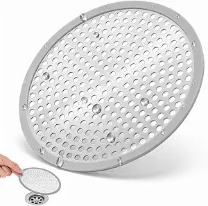 Flat Shower Drain Hair Catcher 4.71" Round Hair Strainer for Shower Drain