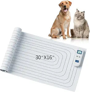 Indoor Pet Training Mat, Rechargeable Electric Shock Mat for Dogs and Cats,Dog Repellent Mat for Couch, Bed, Table - Effective Training & Keep Away Pad (30"X16")