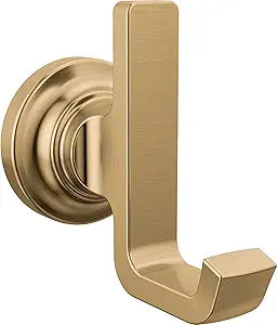 Delta Double Towel Hook for Bathroom or Kitchen| Champagne Bronze | Tetra Accessories