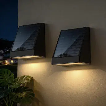 Solar Wall Light Outdoor, 2 Pack Wall Sconce IP65 Waterproof Solar Dawn Lights Outdoor with 2 Modes 30H Runtime for Patio, Garden, Porch, Yard, Terrace Stairs