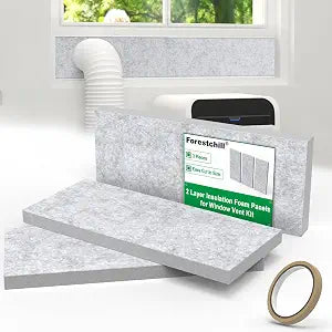 Forestchill 3 Pcs Insulation Foam Panels for Portable AC Window Vent Kit