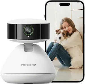 PETLIBRO 90-Day AI Trial Pet Camera Indoor with Phone App, 360 Pan Tilt Dog Camera&Cat Cameras, Indoor Camera WiFi Camera with AI Detection&Recognition, Home Cameras Indoor, Night Vision, 2-Way Audio