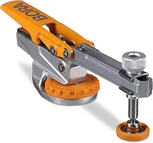 BORA Auto Adjust Hold Down Clamp Fits Standard 5/16-inch T Track - Universal T Slot Toggle Clamp for Woodworking Rotates 360 Degrees for Clamping Projects - BR-G050101