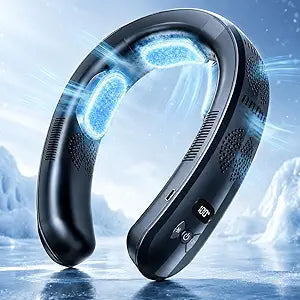 Portable Neck Air Conditioner Fan,2026 Upgrade 3 Cooling Plates Long Endurance Limited Version Fans,Neck Air Conditioner,Rechargeable Bladeless Personal Fan,3 Modes,Ideal for Travel,Office,Outdoor
