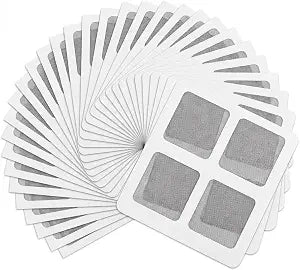 50Pcs Disposable Hair Drain Stickers, Upgrade 4"x4" Shower Drain Cover Hair Catcher Mesh Stickers, Bathroom Shower Drain Protector, Disposable Floor Drain Sticker for Bathtub, Kitchen, Laundry Room