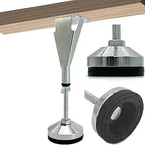 6 Pack Adjustable Height Center Support Leg for Bed Frame, Bed Center Slat Heavy Support Leg, Extra Durable Steel Support Legs | Suitable for Bed Frame, Bed Center Slats, Cabinet and Wooden Furniture